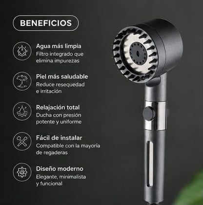 Cabezal de ducha filtrante Derma Lab