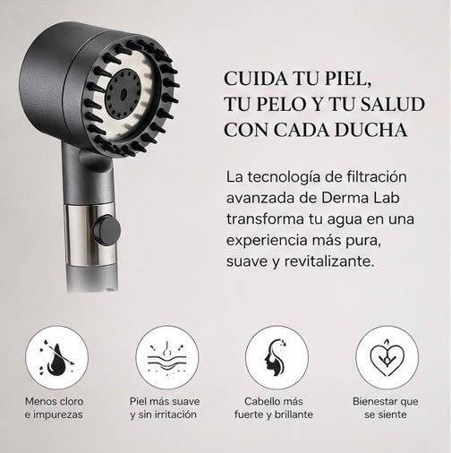 Cabezal de ducha filtrante Derma Lab
